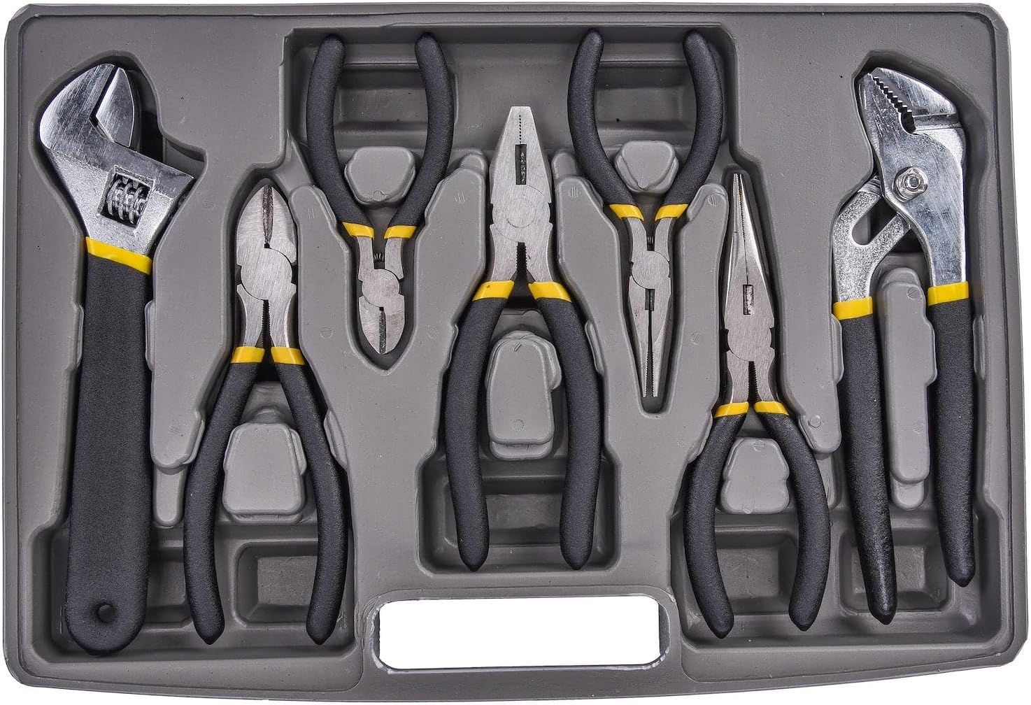 JEGS 99-Piece Tool Set with Carry Case - Pliers, Socket Screwdriver, Wrench, Hex Key, Electrical Repair Kit