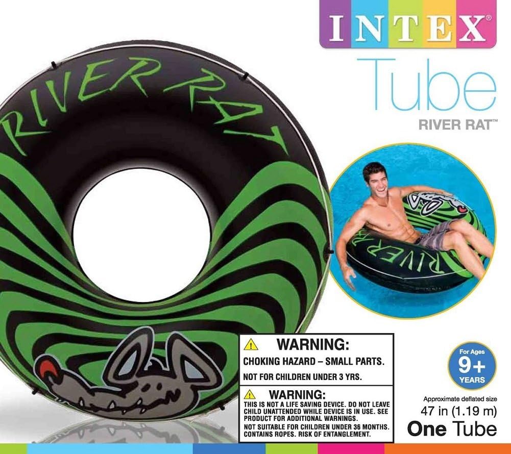 Intex 24-Pack River Rat 48' Inflatable Tubes for Lake/Pool/River | 24 x 68209E