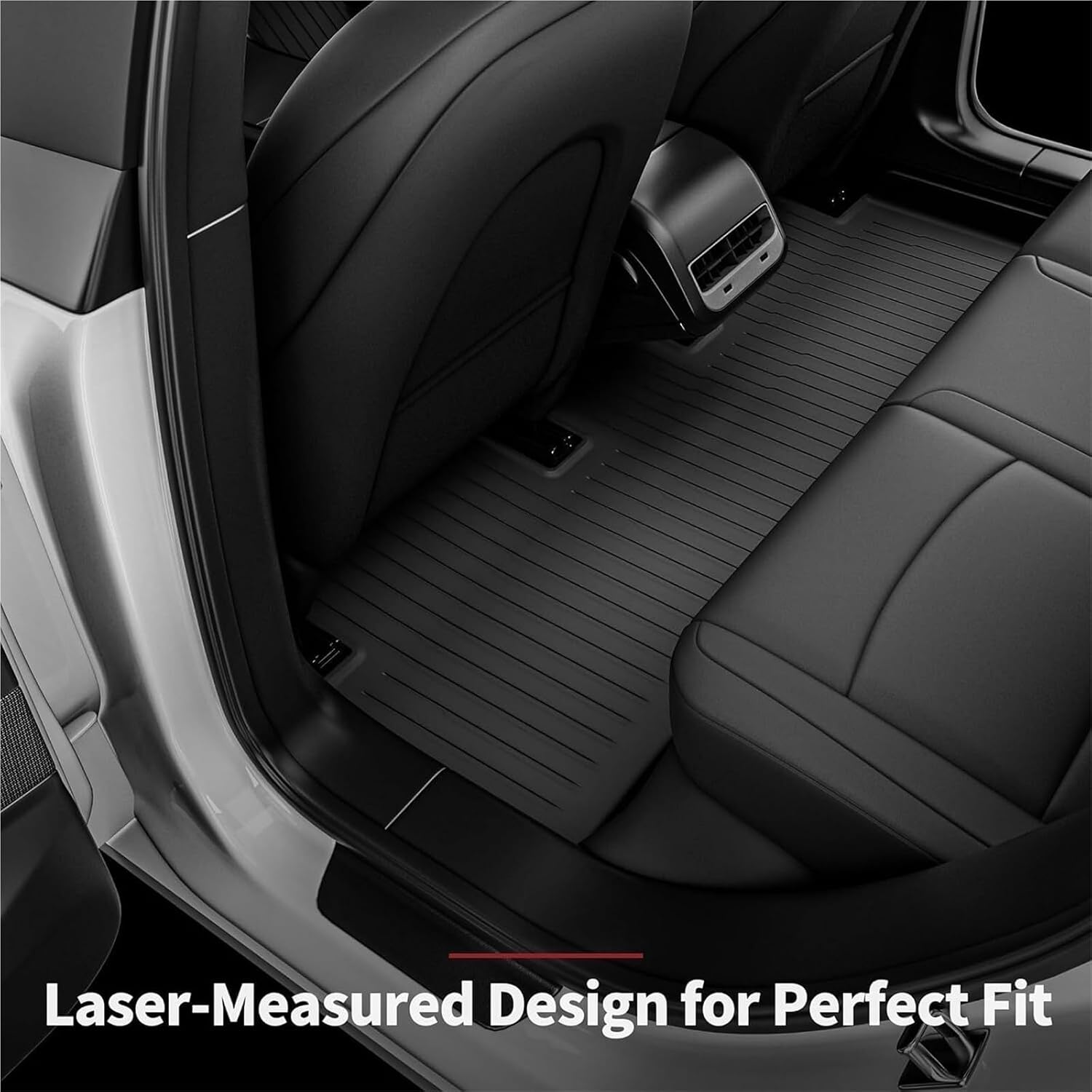 All Weather TPE Floor Mats & Cargo Liner Compatible for Tesla Model 3 Highland 2024, Waterproof Anti-Slip Trunk Mats TPE Foot Pads(8PCS Set)