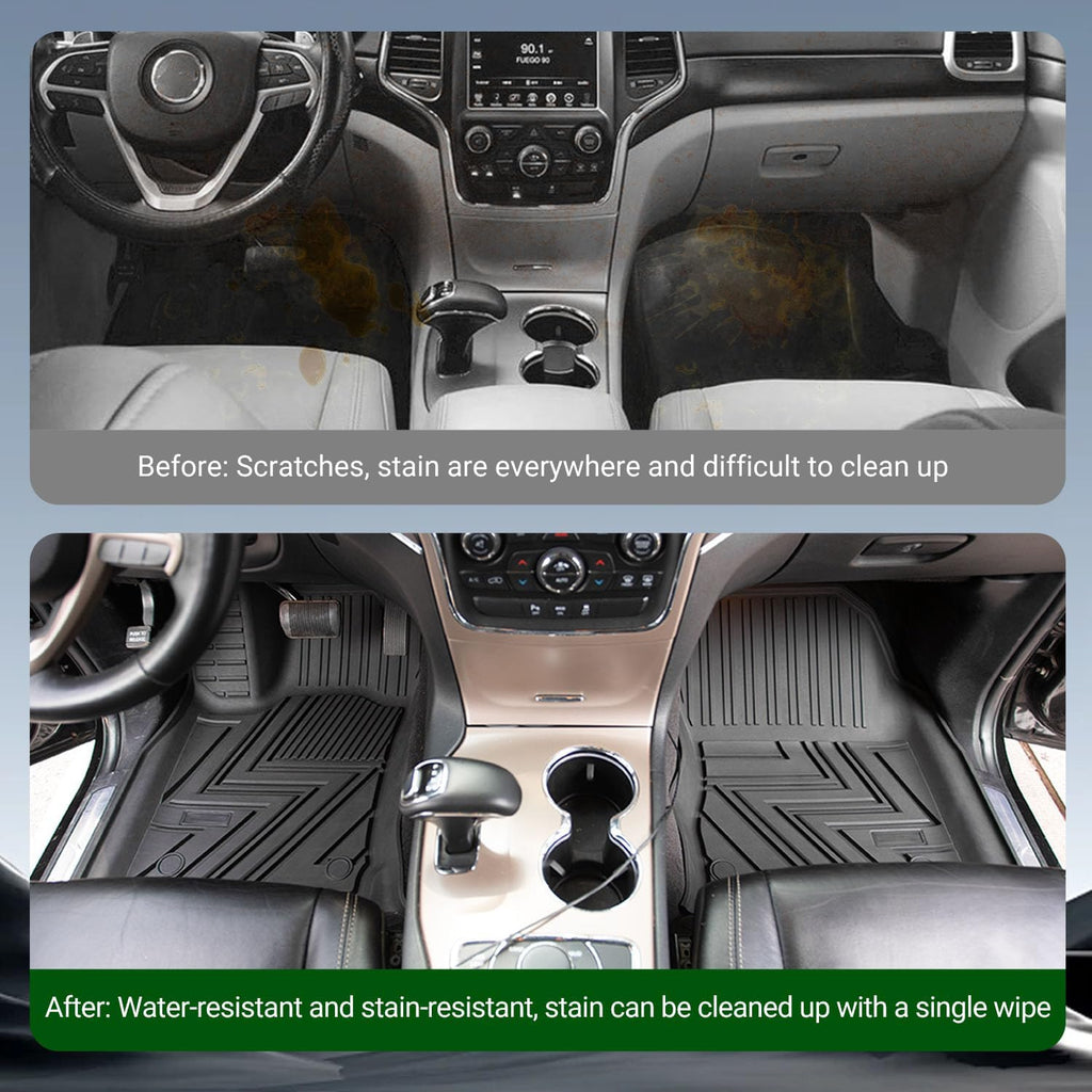 xipoqix Floor Mats Cargo Mat Backrest Mats Compatible with 2011-2021 Jeep Grand Cherokee Cargo Liner Replacement for 2011-2021 Jeep Grand Cherokee Accessories (Trunk Mat+Backrest Mats+Floor Mats)