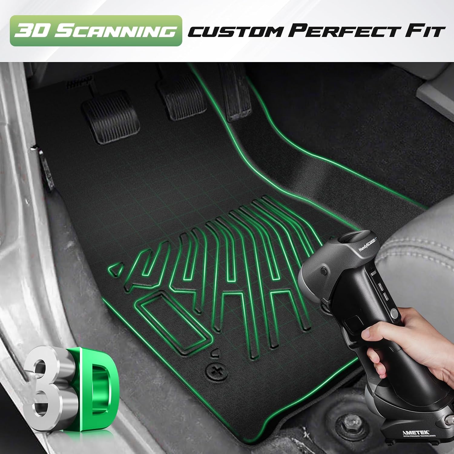 Cartist Floor Mats for 2007-2018 Jeep Wrangler JK 2 Door, All Weather Cargo Liner for Wrangler Accessories, Heavy Duty TPE Cargo Mats, Car Accessories