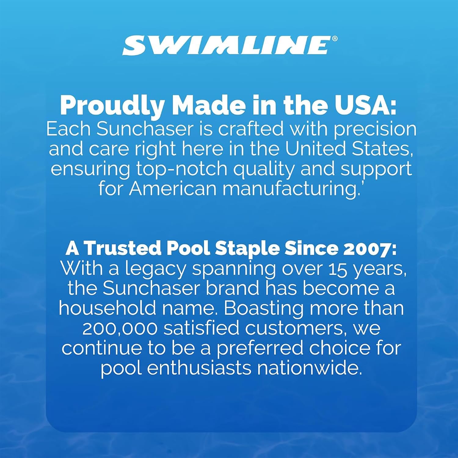 SWIMLINE ORIGINAL 10000M Sunchaser Sling Style Floating Lounge Chair Pool Float | Molded Frame & Pontoon Design | Pool Floats Adult | Pool Lounger | Pool Accessories | Pool Chairs and Lounges