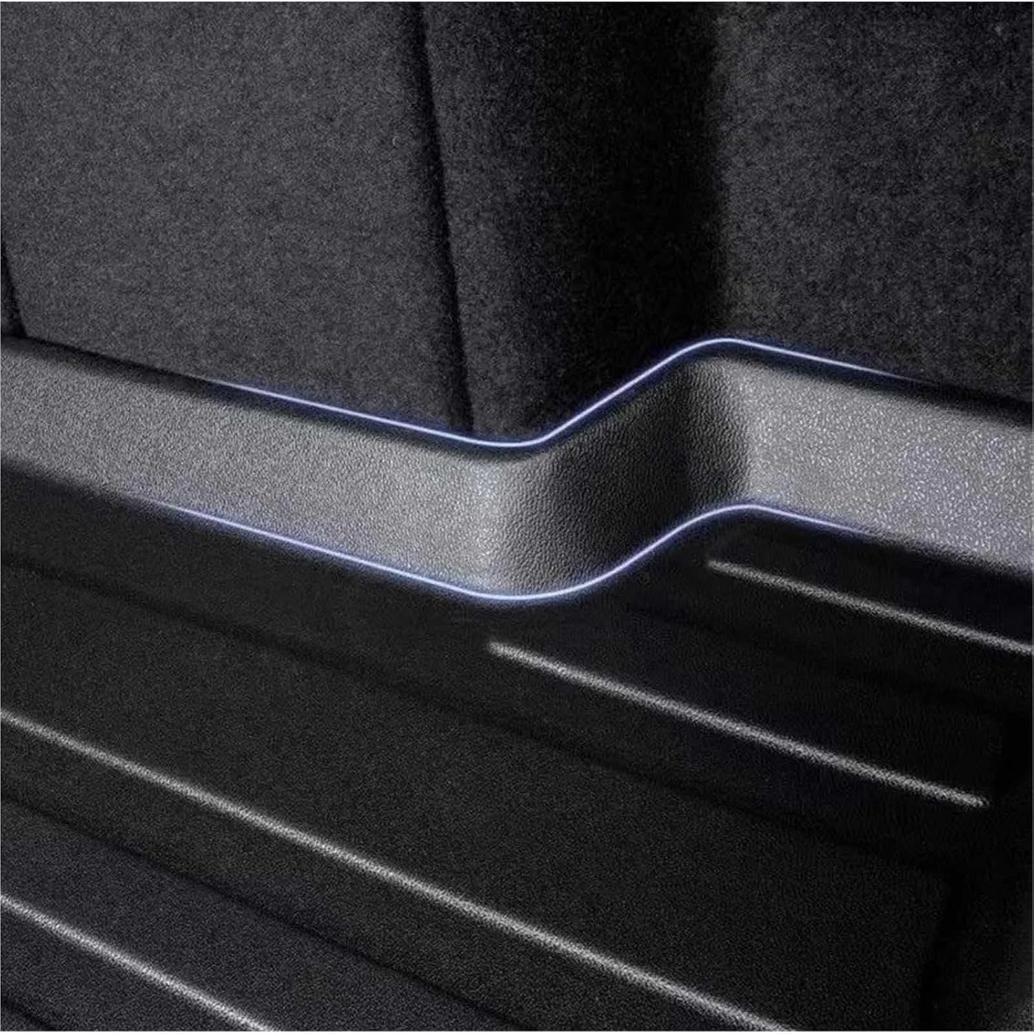 TPE Rear Cargo Liners for Tesla Model 3 2023-2025, Rear Boot Cargo Tray Pads Trunk Floor Mat Protector Waterproof with High Edge Non-Slip