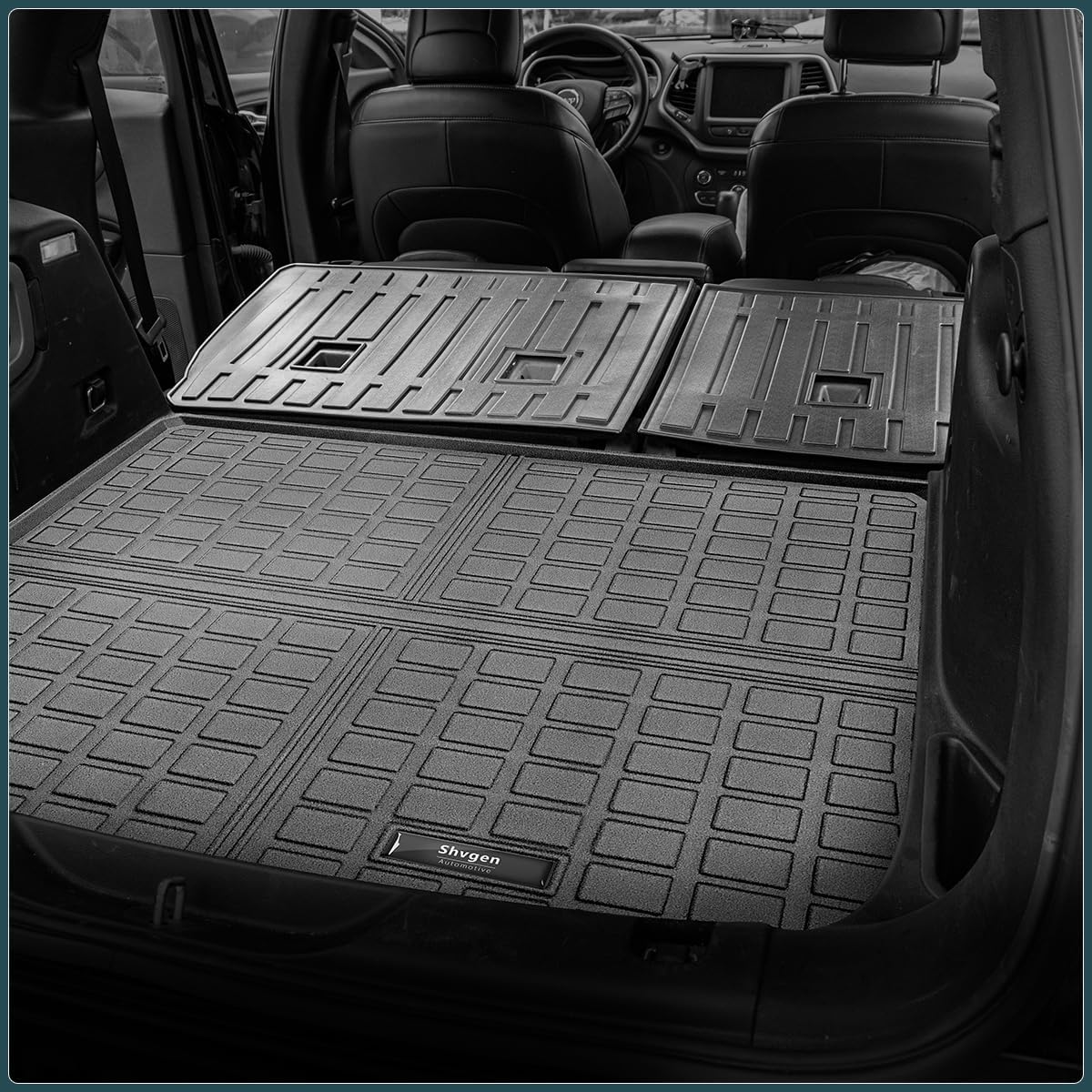 Compatible for 2014-2025 Jeep Cherokee Floor Mats & Cargo Liner All Weather TPE Mats for 2025-2014 Jeep Cherokee Accessories