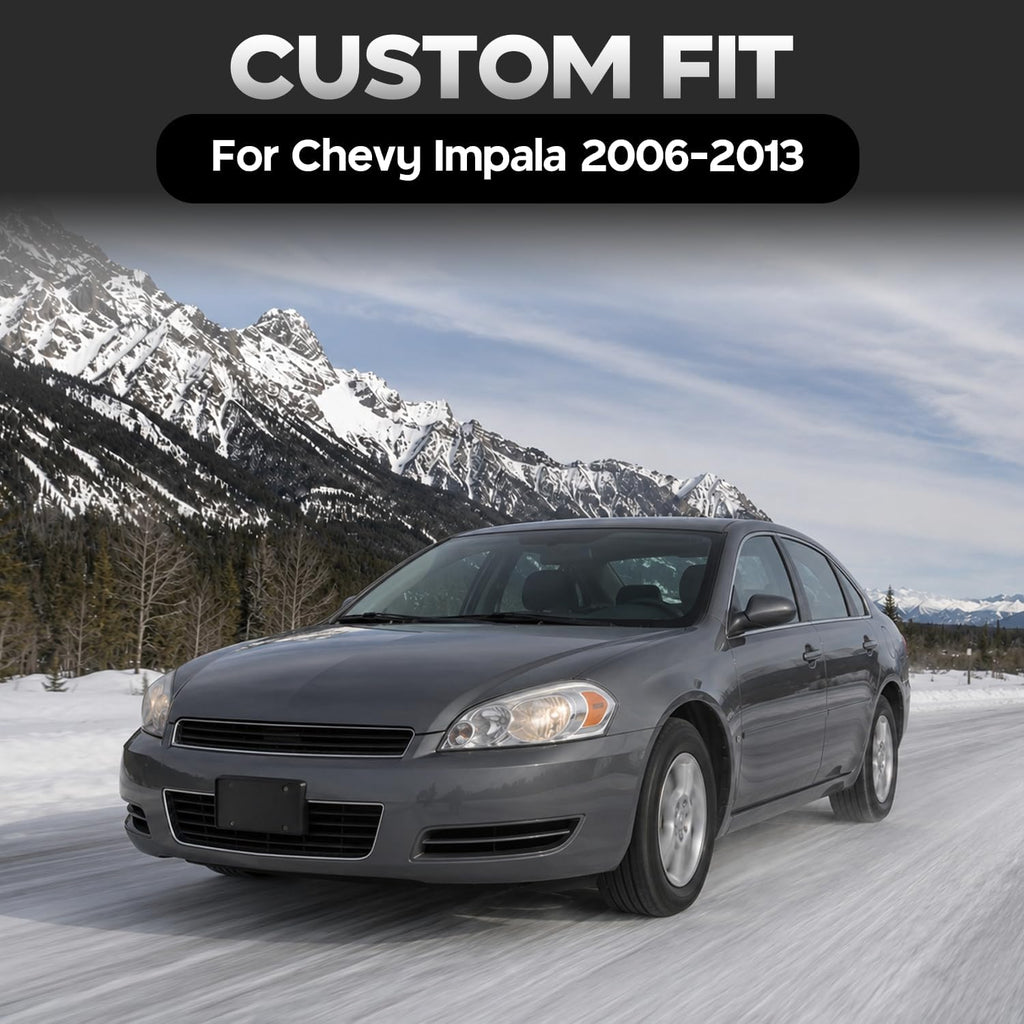 Floor Mats Compatible with Chevy Impala 2006-2013,All Weather Protection Duarble TPE Cargo Liner Accessories Compatible with Chevy Impala 2006 2007 2008 2009 2010 2011 2012 2013