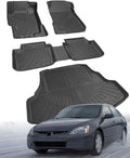 Floor Mats Compatible with Honda Accord 2003-2007(Only Sedan),All Weather Protection Duarble TPE Cargo Liner Accessories Compatible with Honda Accord 2003-2007(Only Sedan)