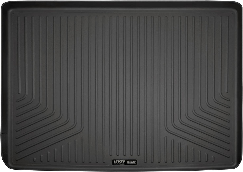 Husky Liners Weatherbeater Cargo Liner | Fits 2015-2020 Cadillac Escalade ESV/Chevrolet Suburban/GMC Yukon XL Behind 3rd Seat | 1-pc Black - 28221
