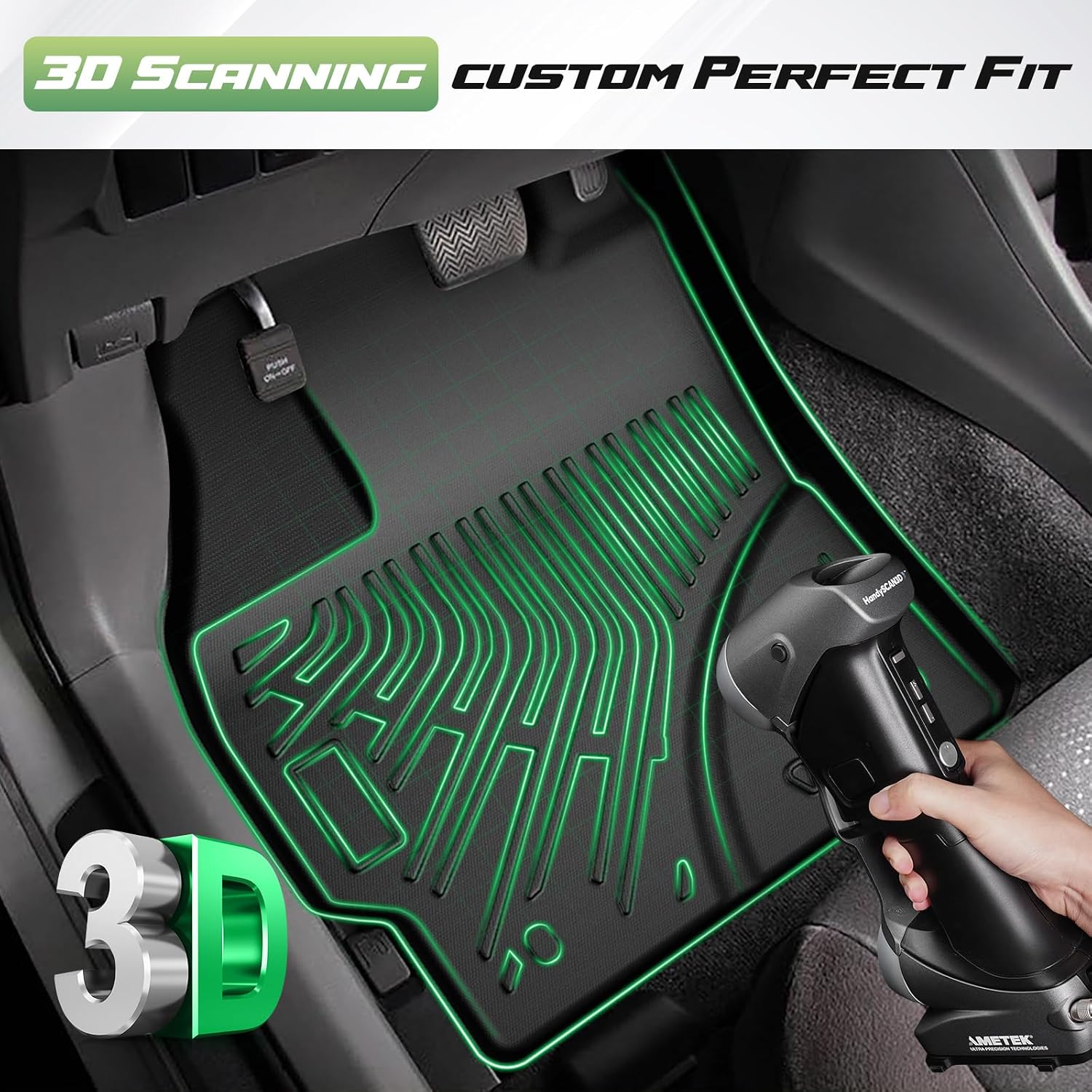 Cartist Floor Mats for Toyota Prius 2010-2015 (Not fit Plug in, V or C), All Weather Cargo Liner for Prius Accessories, Heavy Duty TPE Cargo Mats, Car Accessories