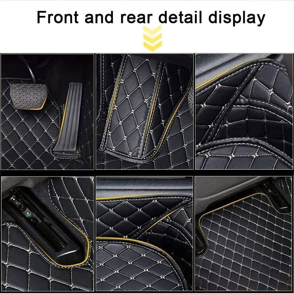 Car Floor Mats for Jeep Wrangler JKU 4-Door JK Unlimited 2011-2014 2015 2016 2017 (LHD), Full Coverage Anti-Slip Waterproof Carpet All Weather Protection Car Mats Liner Accessory,C-Red