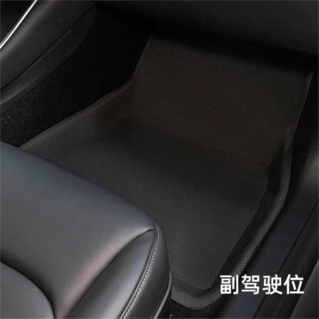 Compatible with Tesla Model 3 Highland XPE Floor Mats Trunk Mats All Weather Front Rear Cargo Liner Mat, Waterproof Anti-Slip Foot Pads(RHD Floor mats)