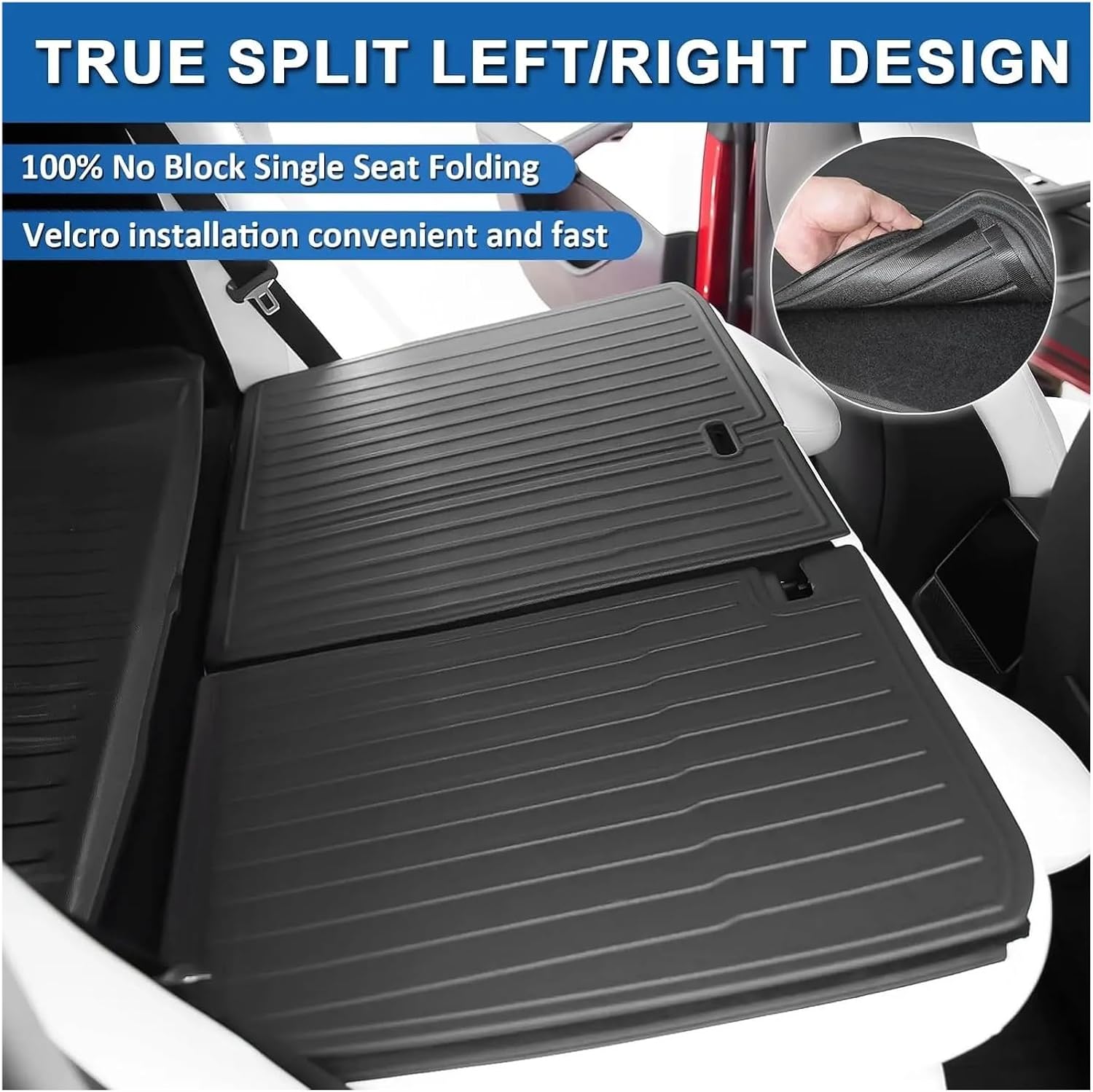 Compatible with Tesla Model 3 2024 2025 2026 Highland Floor Mats Cargo Liner TPE Pad Left/Right Hand Rubber(4pcs Front RHD)