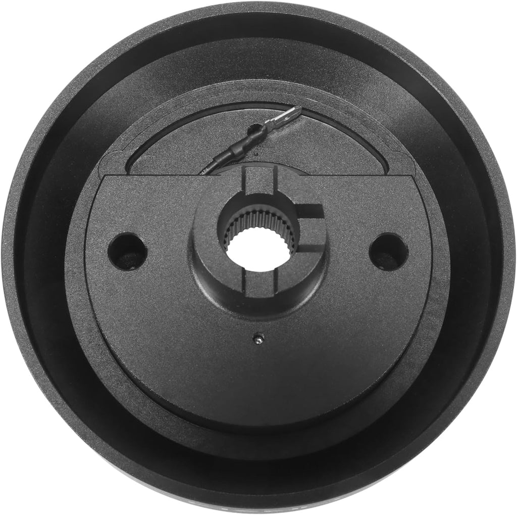 NRG Innovations Racing Style Steering Wheel Short Hub, Lockable Aluminum Steering Shaft, 6x70mm Bolt Pattern Quick Release Adapter Unit, Compatible For 97-12 Honda/Acura, Black, NRG-SRK-131H-A
