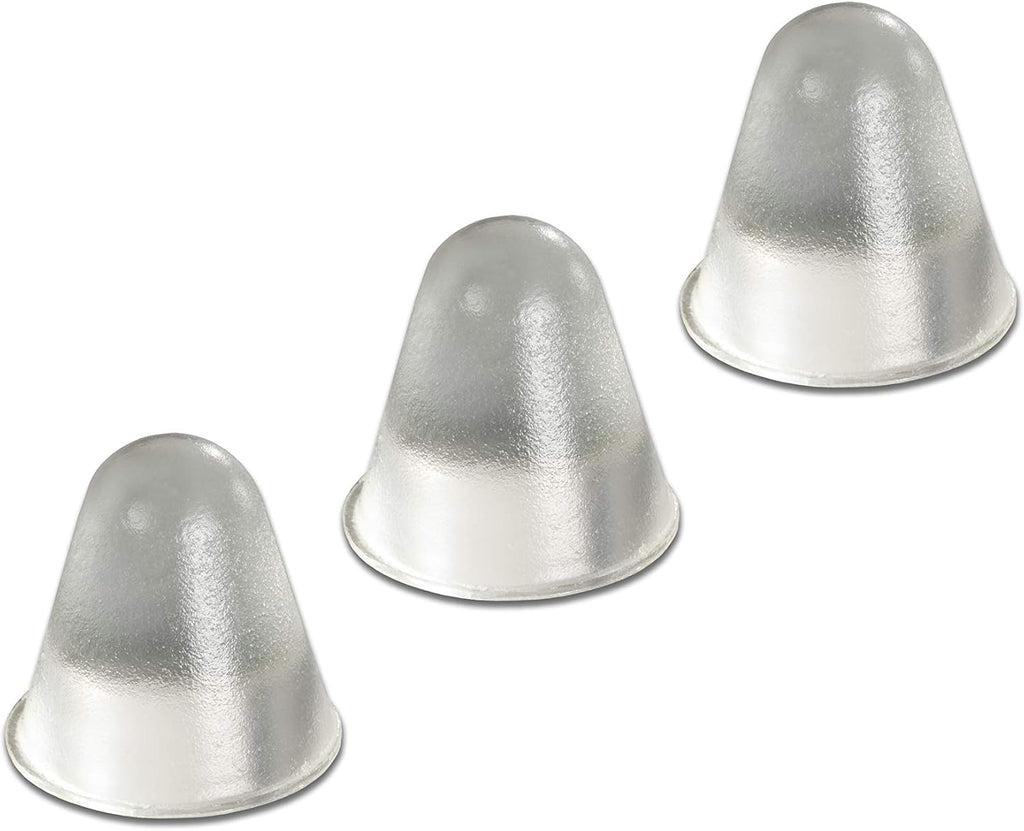 Bumper Specialties Self Adhesive Bumper Feet 0.75' x 0.75' (19.1mm x 19.1mm) Clear Conical Polyurethane Pads for Industrial Surface Protection, 1,000 Pieces per Box, BS47