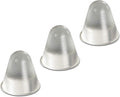 Bumper Specialties Self Adhesive Bumper Feet 0.75' x 0.75' (19.1mm x 19.1mm) Clear Conical Polyurethane Pads for Industrial Surface Protection, 1,000 Pieces per Box, BS47
