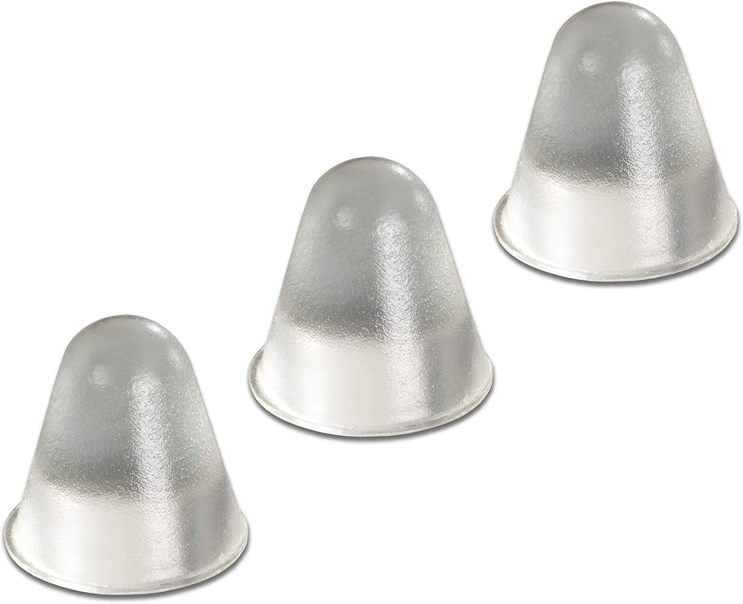 Bumper Specialties Self Adhesive Bumper Feet 0.75' x 0.75' (19.1mm x 19.1mm) Clear Conical Polyurethane Pads for Industrial Surface Protection, 1,000 Pieces per Box, BS47