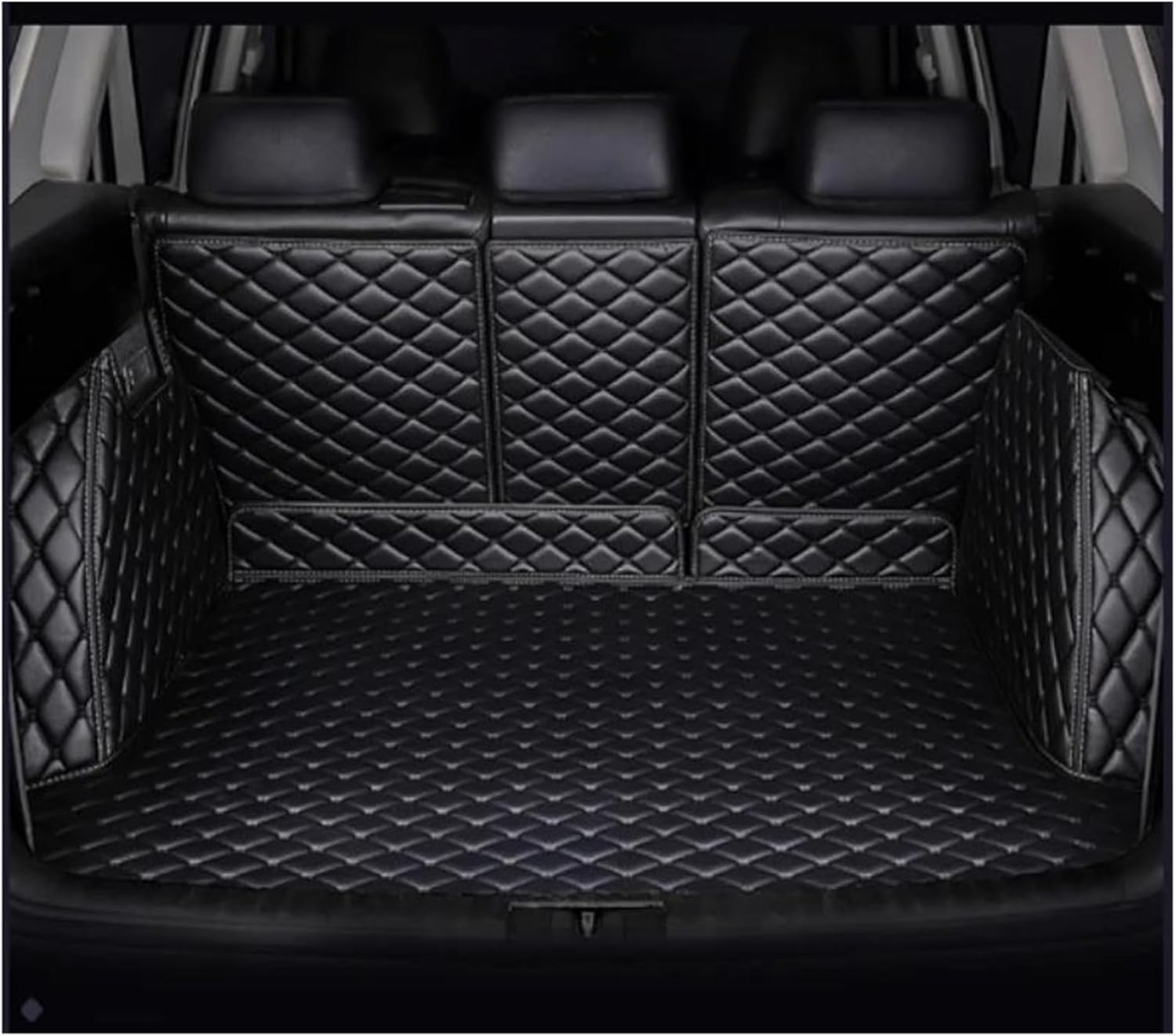OUTMX Car Trunk Anti Slip mat for Tesla Model 3 2019-2023 Trunk Mat Full Package Cargo Liner Floor Mat Tailgate Mat Interior Modification,Black
