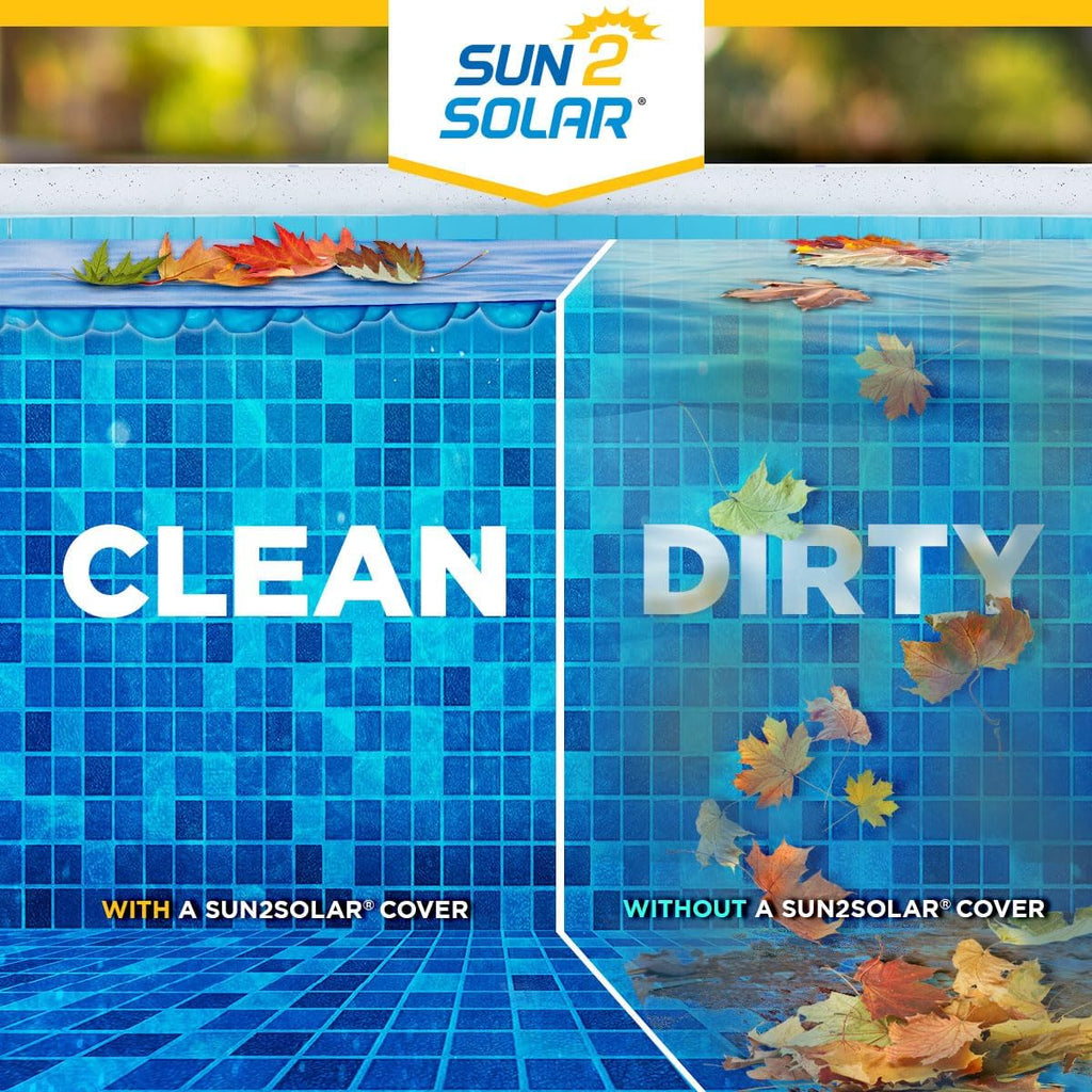 Sun2Solar Blue 18 ft x 36 ft Oval Pool Solar Cover | 8 Mil | Heat Retaining | Thermal Heating Blanket for Inground & Above Ground Swimming Pools | 800 Series Includes 6-Pack of Heavy-Duty Grommets