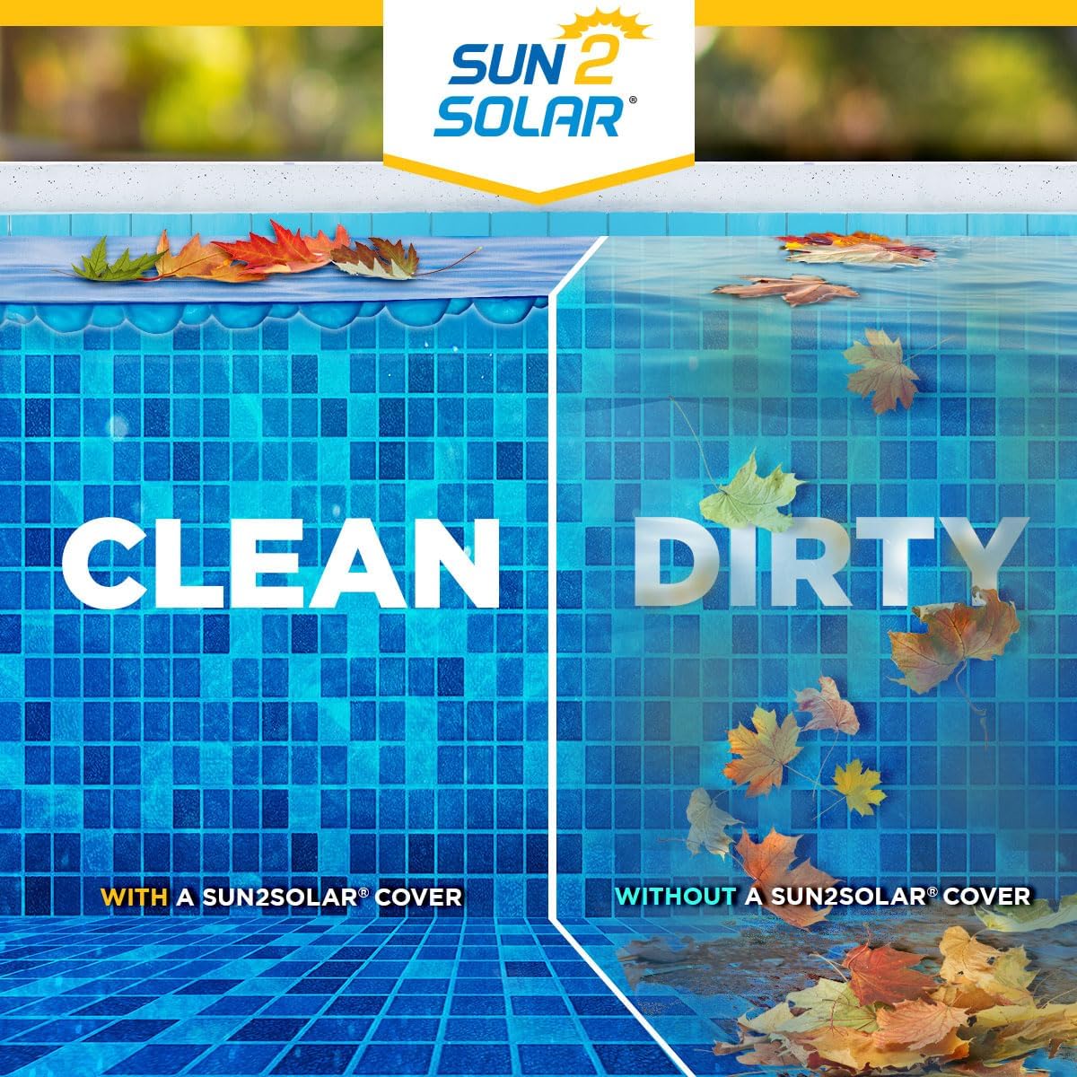 Sun2Solar Blue 15 ft x 33 ft Oval Pool Solar Cover | 8 Mil | Heat Retaining | Thermal Heating Blanket for Inground & Above Ground Swimming Pools | 800 Series Includes 6-Pack of Heavy-Duty Grommets