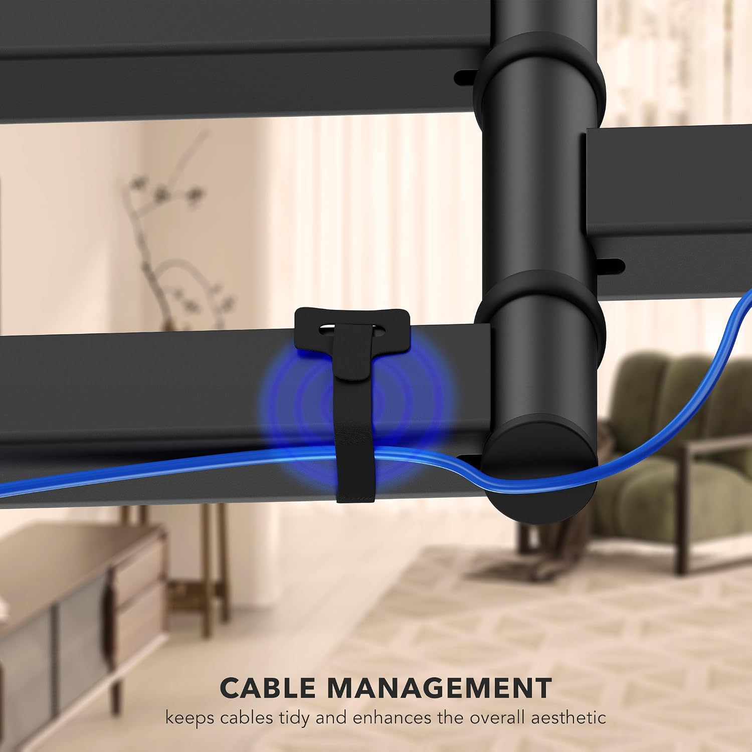 Mount-It! ADA Compliant Ultra Slim Full Motion TV Wall Mount, 1.1' Thin Low Profile Articulating Bracket for 43-90 Inch TVs, Heavy-Duty Swivel, Tilt, and Extend, Max VESA 600x400, 132 lbs Capacity