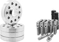 4 Pc 5x112 MM Hub Centric 30 MM Wheel Spacers 66.6 Wheel Bore + Chrome M14x1.5 Conical Spline Tuner Bolts Aftermarket Wheels Works with Audi 2009 + A4 A5 A6 A7 A8 S4 S5 S6 S7 + More