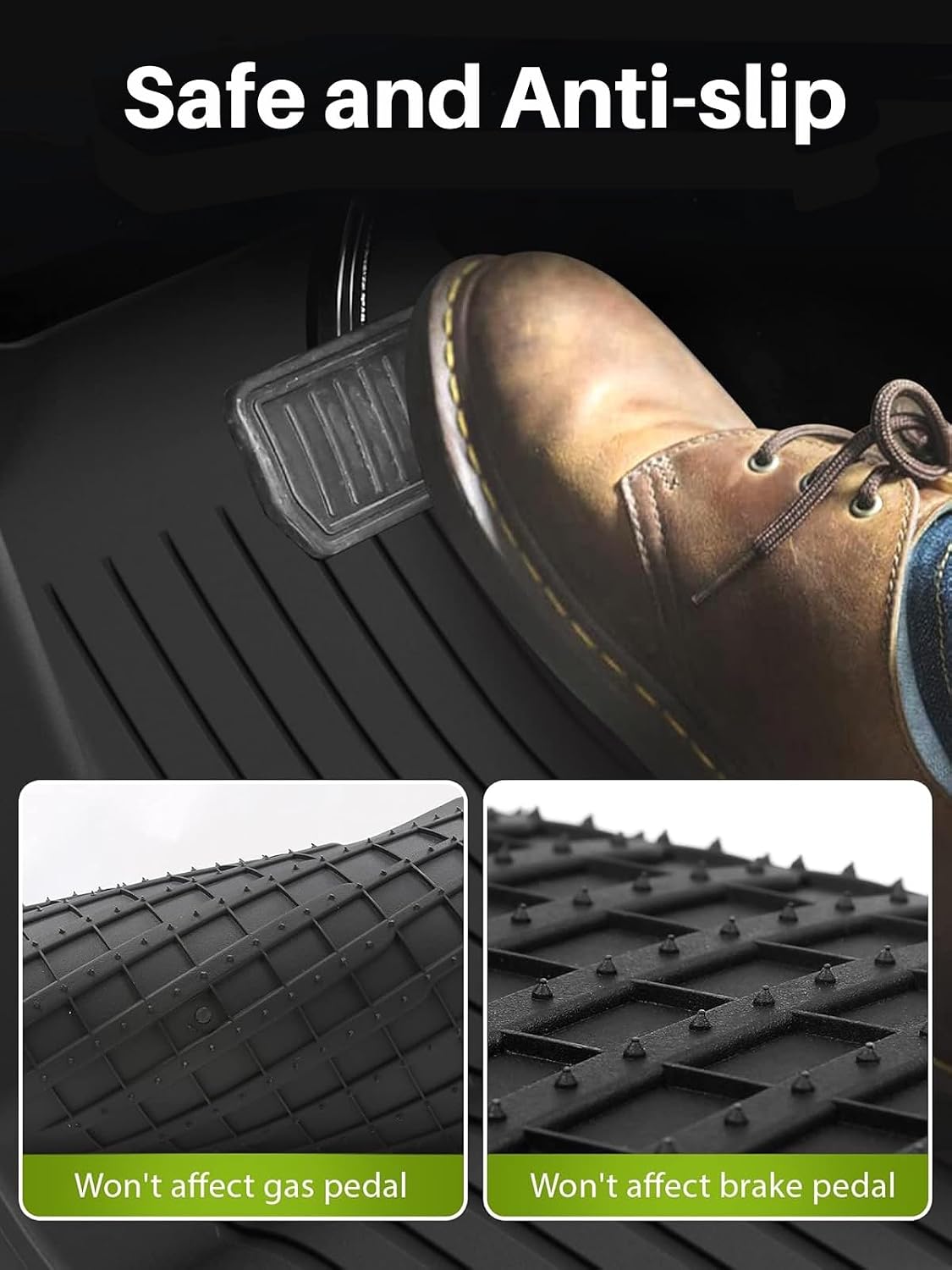Floor Mats for 2021-2024 Tesla Model Y, 9PCS All Weather Full Set Cargo Liners Accessories, 3D TPE Odorless Trunk Frunk Rear Well Mats Custom for 5-Seater(Not Fit 7Seat & 2025-2026 Juniper)