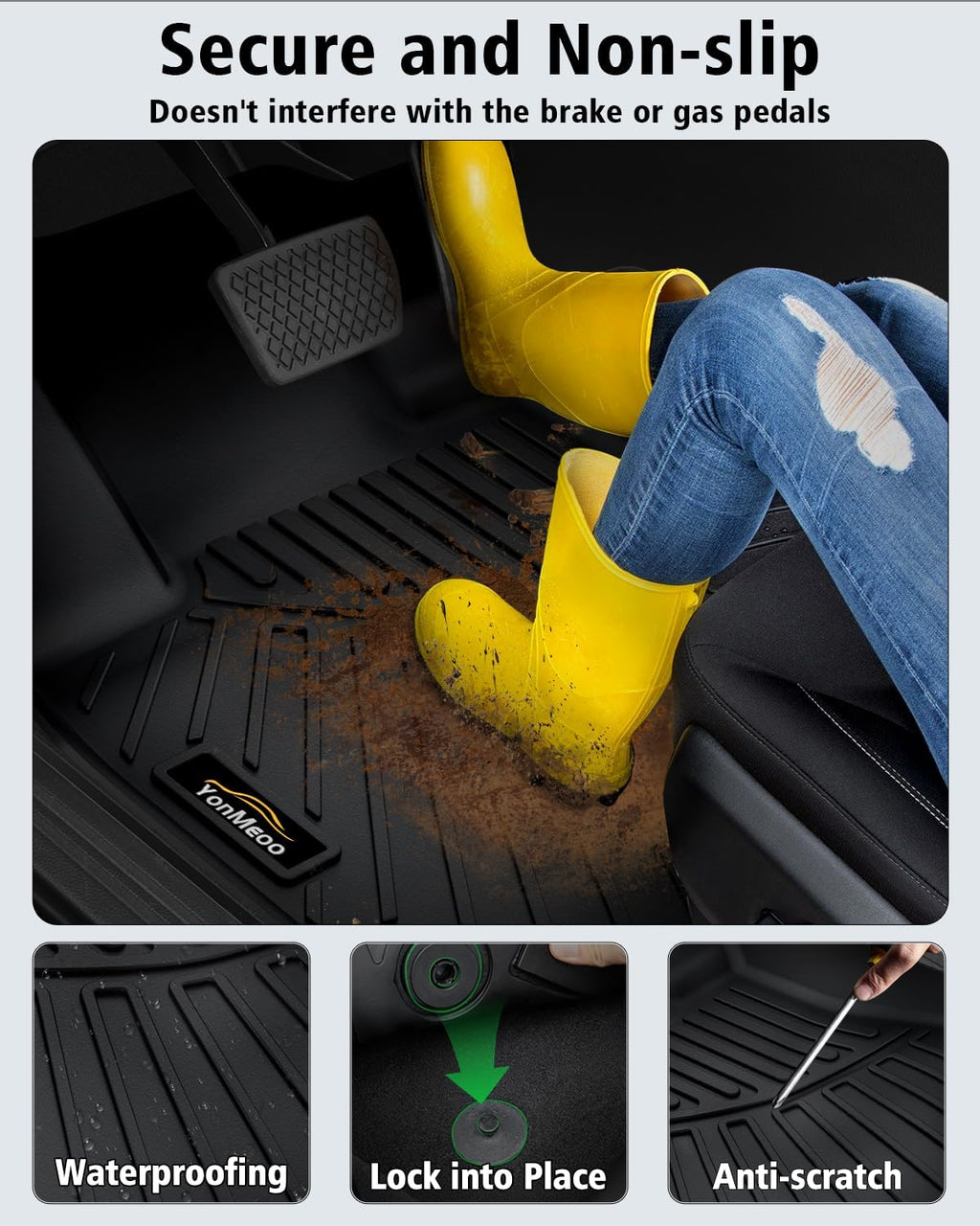 Floor Mats Custom Fit for BMW X3 2025 2026 M50/30 xDrive Trunk Mat with Backrest Mat All Weather TPE Rubber Cargo Liner Anti-Slip Full Set for BMW X3 Accessories (Trunk Mat+Backrest Mats+Floor Mats)