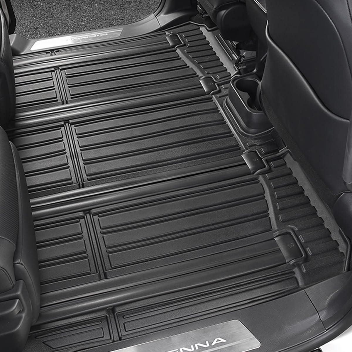 Compatible for 2021-2025 2026 Toyota Sienna Floor mats Full Set All Weather car Floor mats for Toyota Sienna 2026 2025 2024 2023 2022 2021 Accessories (Only Fit 8 Passenger Model with Spare tire)