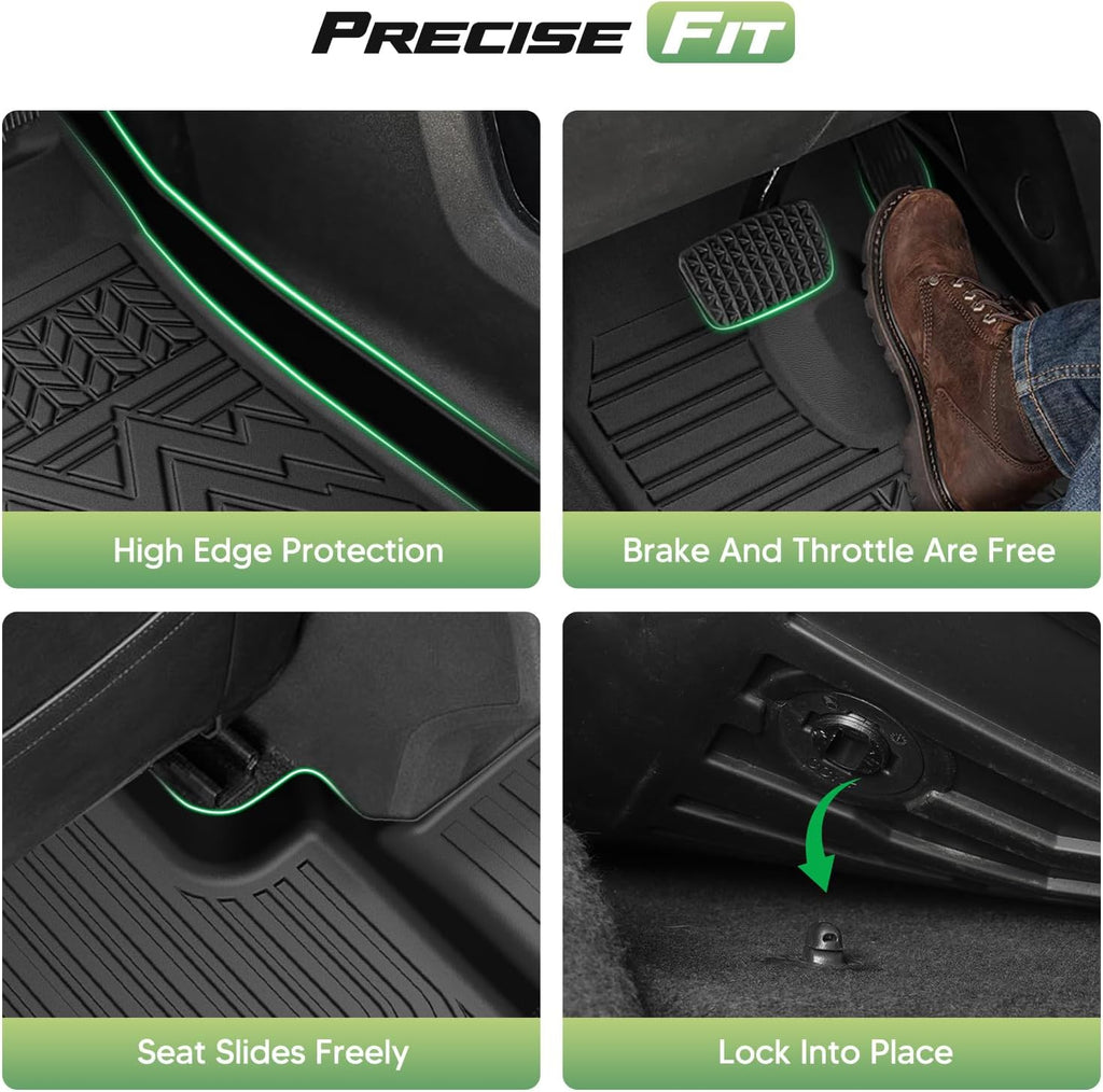Floor Mats for 2025 2026 Chevrolet Equinox Gas (Not for EV) & GMC Terrain, All Weather Floor Mat & Cargo Liner & Door Sill Guards for Chevy Equinox Accessories, Heavy Duty Car Mats, Car Accessories