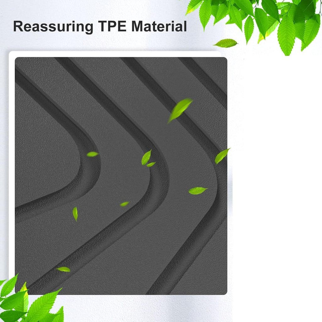 Compatible for Tesla Model Y 2021-2024 TPE 3D Car Floor Mats Cargo Liner Trunk Pad Protection Waterproof All Weather Black(Model Y Trunk 1P)