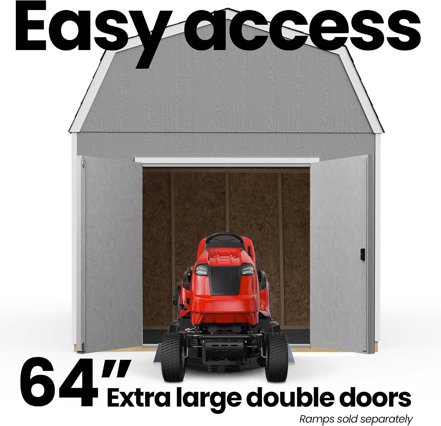 Handy Home Products Braymore 10x10 Do-It-Yourself Wooden Storage Shed with Floor