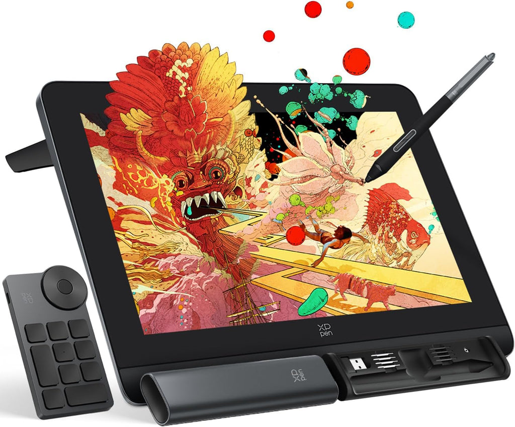 XPPen Artist Pro 14 Gen2 Drawing Tablet with Screen 14 inch Graphic Art Tablet with Full Laminated Anti-Glare Screen 16384 Pressure Levels X3 Pro Battery-Free Stylus