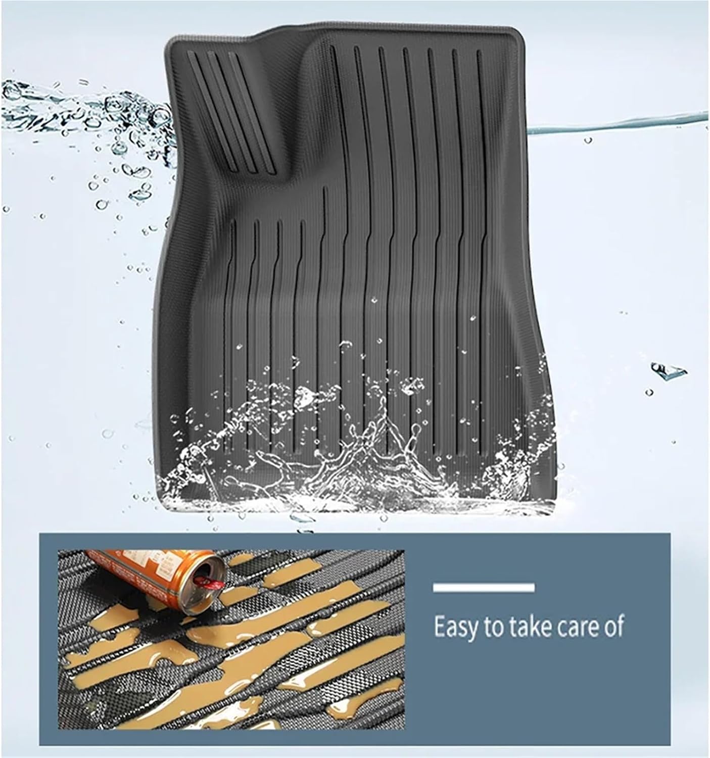 for 2024 2025 Tesla Model 3 Highland Floor Mats TPE All Weather Front Rear Cargo Liner Mat Waterproof Anti-Slip Accessories(24 M3D 11PCS LHD)