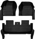 TuxMat - for Tesla Model 3 2024-2026 Models - Custom Car Mats - Maximum Coverage, All Weather, Laser Measured - This Full Set Includes 1st and 2nd Rows