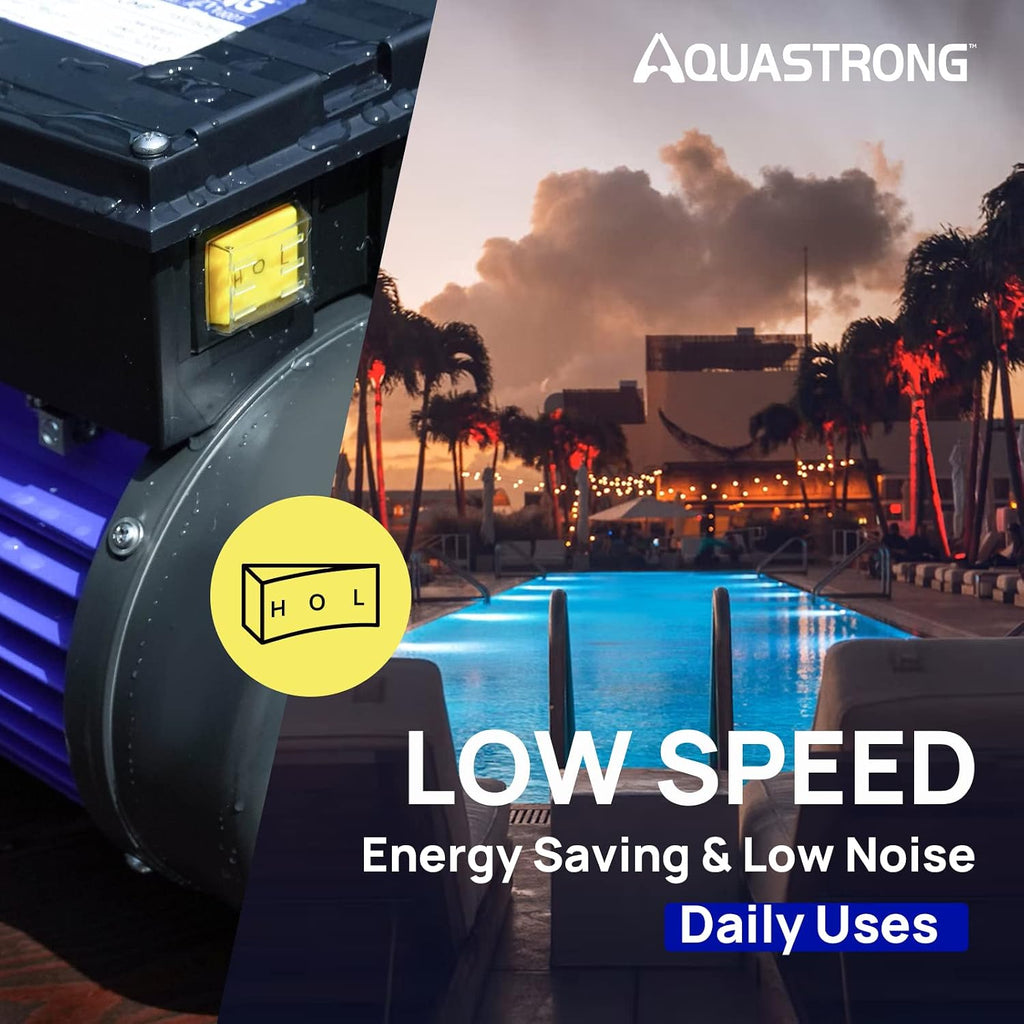 Aquastrong In/Above Ground Pool Pump High Flow Self Primming Swimming Pool Pump,Deep Blue