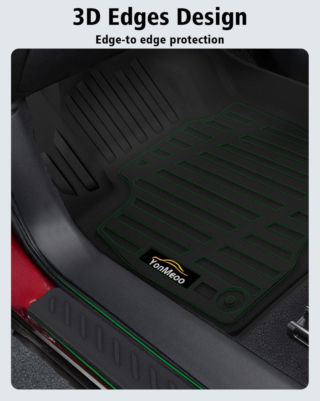 Floor Mats & Cargo Liner Custom Fit for Acura ADX 2025 All Weather TPE Rubber 1st & 2nd Floor Liners Automotive Trunk Mat for Acura ADX 2025 Accessories, Black