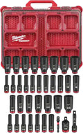 Milwaukee Electric - Shockwave Impact Duty. Socket 3/8. DR 36PC PACKOUT