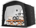 Bike Storage Tent,for 2-10 Bikes, 118 x 86 x 72 in Outdoor Portable Bike Storage Tent, 210D Oxford Fabric PU4000 Waterproof, 2 Rolling Doors, for Motorcycles or Large Motorcycles, Without Floor