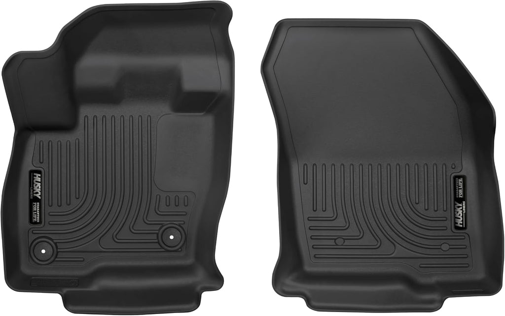 Husky Liners X-act Contour Floor Mats | Fits 2015-2024 Ford Edge; 2016-2018 Lincoln MKX; 2019-2023 Lincoln Nautilus | Front Row, 2-pc Black - 52171