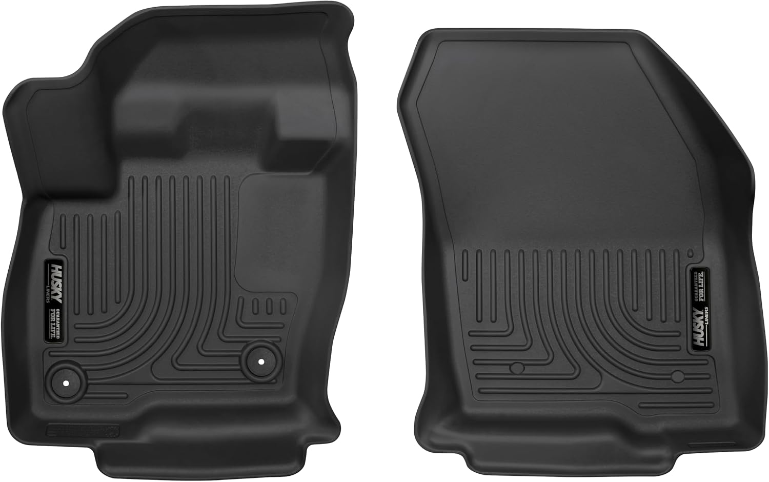 Husky Liners X-act Contour Floor Mats | Fits 2015-2024 Ford Edge; 2016-2018 Lincoln MKX; 2019-2023 Lincoln Nautilus | Front Row, 2-pc Black - 52171