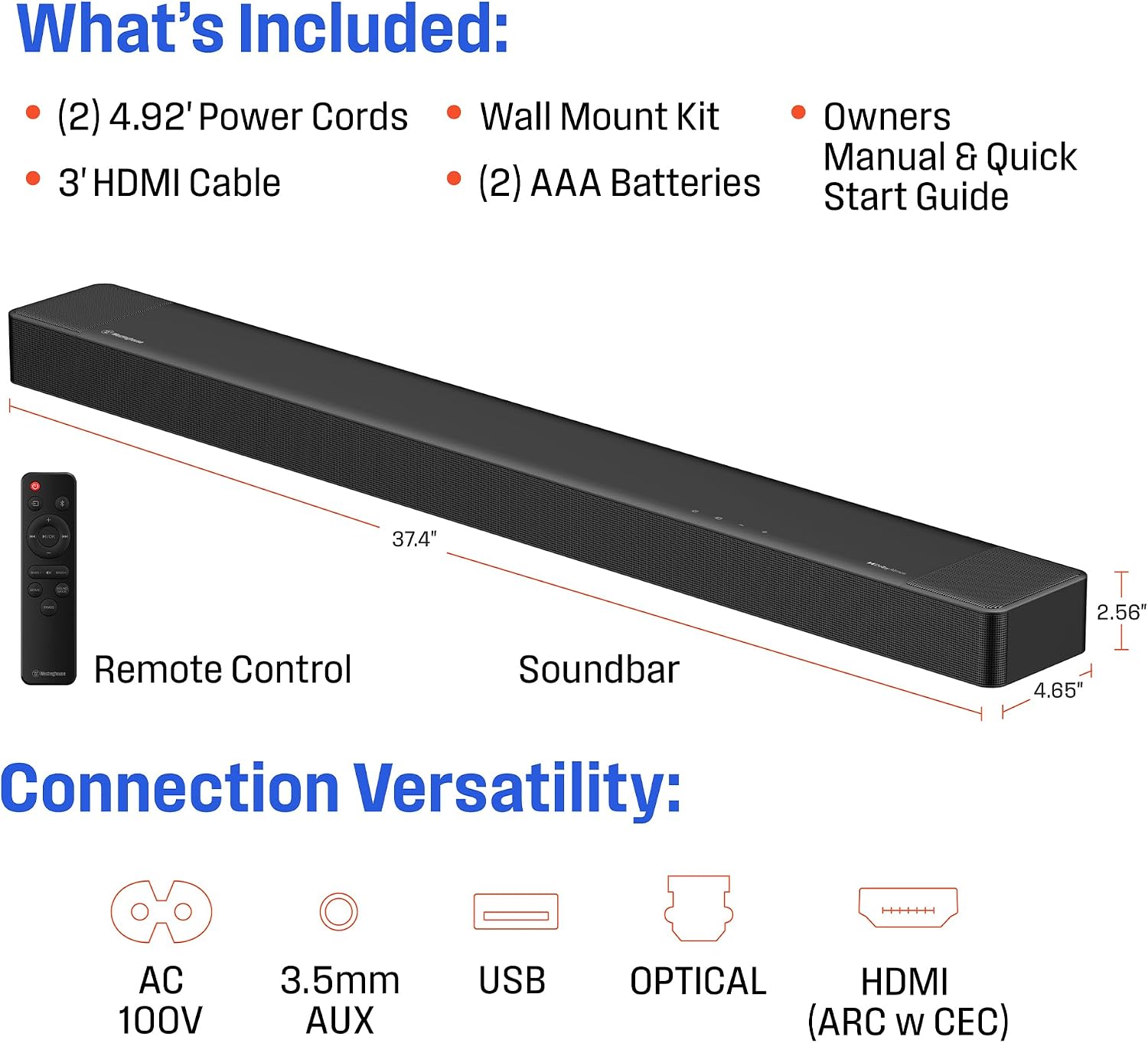 Westinghouse 4K 55 Inch TV and 3.1.2 All-in-One Sound Bar