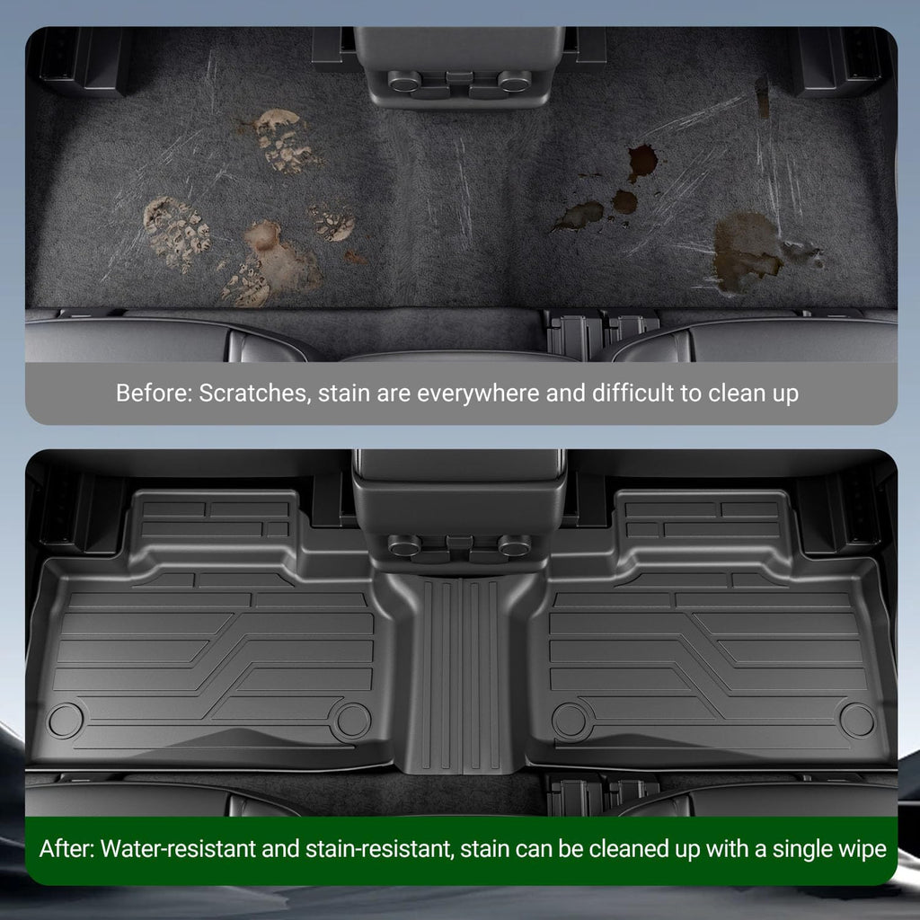 xipoqix 7 Seats Floor Mats Cargo Mat Backrest Mats Compatible with 2020-2026 Ford Explorer TPE Floor Liners Replacement for 2020-2026 Ford Explorer Accessories (Trunk Mat with Backrest Mat+Floor Mats)