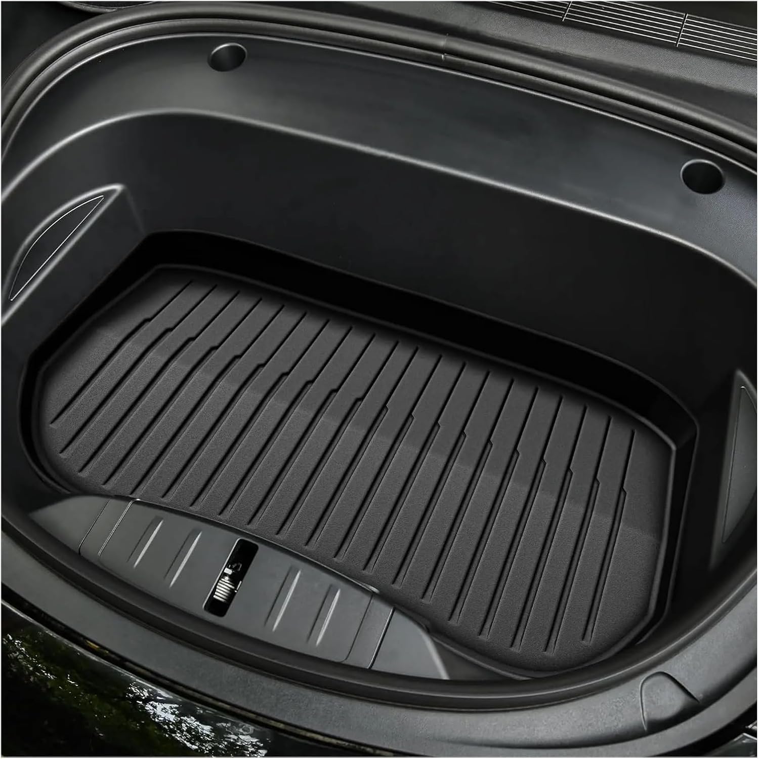 Compatible for Tesla Model 3 Highland 2024 TPE Full Cover Floor Mats with Door Sill Protector, Set Liners Cargo Liner Seat Back(8PCS Full Set)