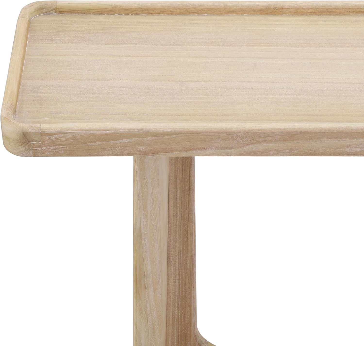 Scott Living Bridgely Console Table with Tray-Top Design, Narrow Accent Sofa-Table, Tray-Top Console Table, Wooden Sofa-Table, Entryway Behind Couch for Living Room, Space Saving, 58.25' Natural