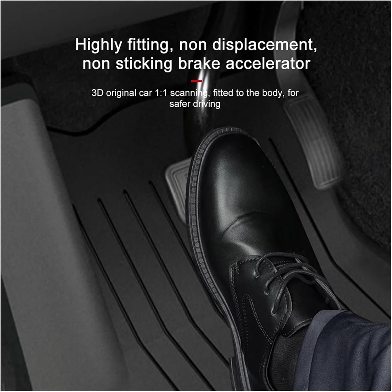 Compatible with Tesla Model 3 Highland 2024 Floor Mats Cargo Liners Mat TPE Protective Pads Model 3 2024 Highland Accessories(3Pcs Floor mats)