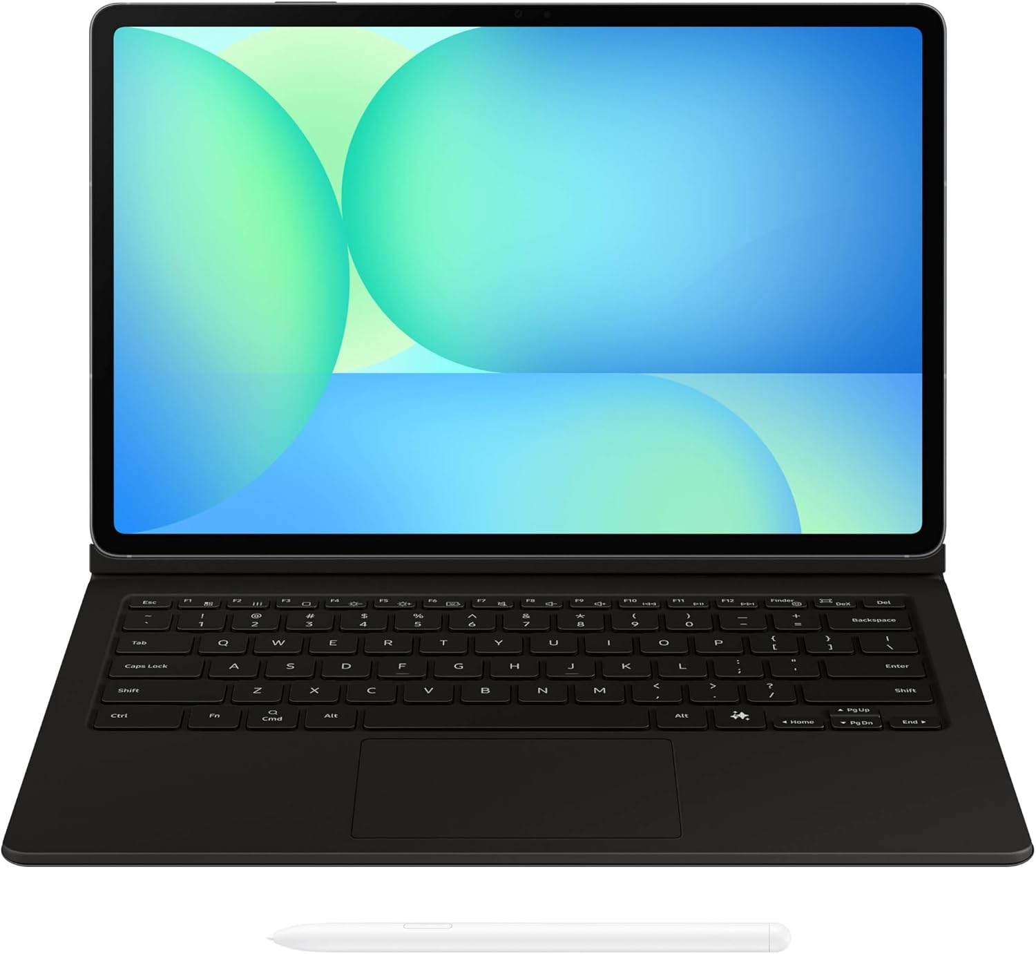 Samsung Galaxy Tab S10 FE+ Book Cover Keyboard - AI Key for Galaxy Tab S10 FE+, Detachable Platform, PC-Like Experience, Wireless Keyboard Sharing, Black