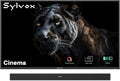 SYLVOX 65 inch Outdoor Mini-LED QLED TV with Soundbar, 4K UHD, 2000 Nits Full Sun, Anti-Glare Screen, 120Hz, IP56 Waterproof, Dual 30W Dolby Atmos Speaks (Cinema/2025)