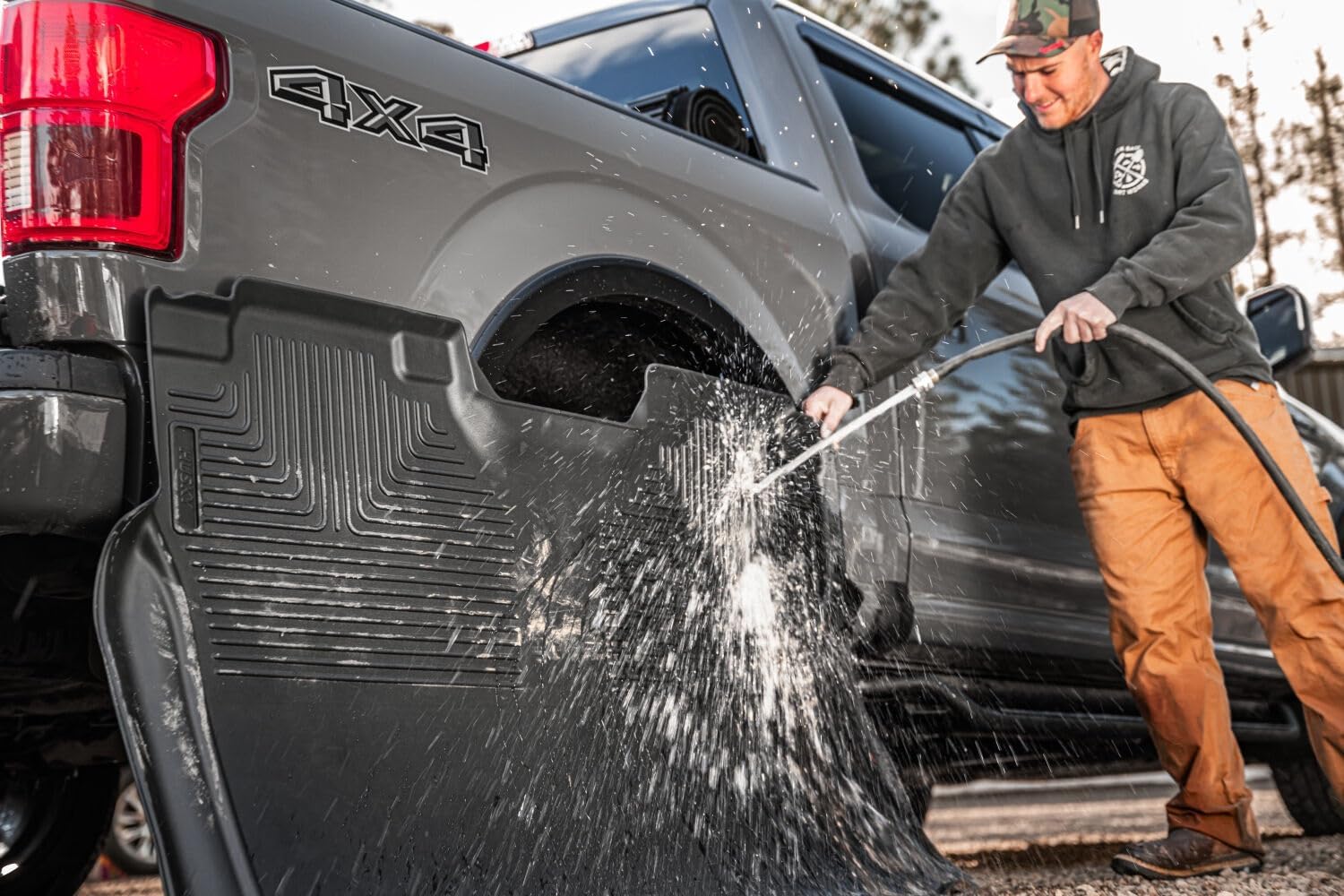 Husky Liners Classic Style Series | Fits 2011-2017 Jeep Wrangler 2 Door, 2018 Jeep Wrangler JK 2 Door | Cargo Liner, Black | 20541