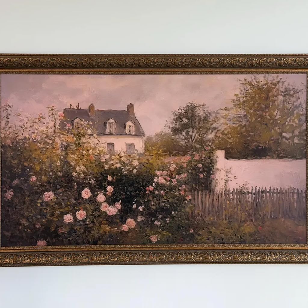 Classic Vintage Deep Gold 55' TV Frame - Compatible ONLY with Samsung The Frame TV and Pro TVs (Fits 2021-2026 Models, Model Codes: 55LS03A/B/C/D/FA/HE/HW)