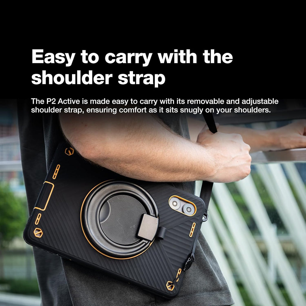 AGM PAD P2 Active Rugged Android 14 Tablet with Case, Waterproof & Drop-Proof, Widevine L1 & GMS Certified, 11' 90Hz FHD 480 NITS Display, MTK G99, 8000 mAh, 16(8+8) + 256GB[TF 2TB], GPS, Compass, OTG