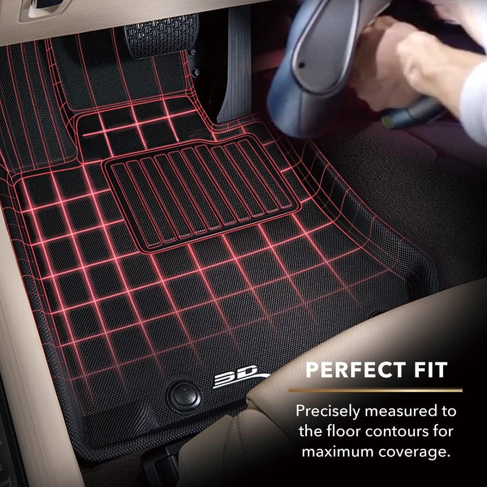 3D MAXpider Kagu Floor Mat (Black) Compatible with Chevrolet Equinox EV 2024-2026 - Front Row